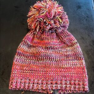 Colorful Knit Pom-Pom Beanie